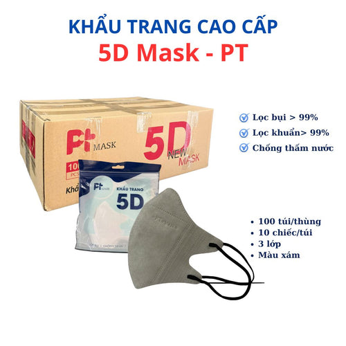 5D màu Xám-  PT Mask