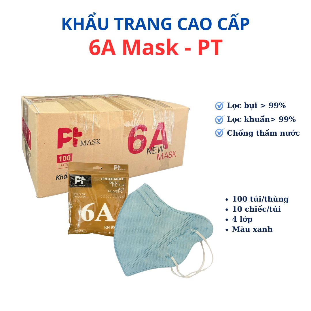 6A màu Xanh -  PT Mask