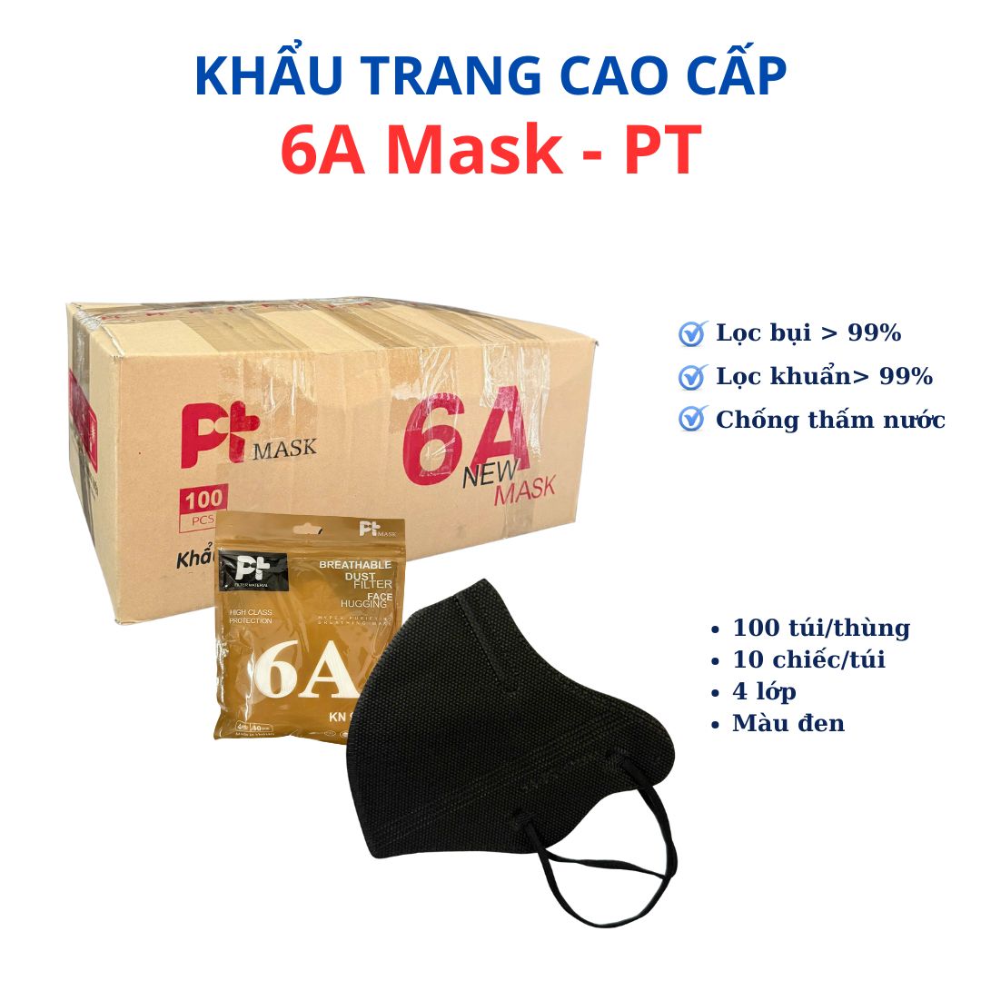 6A màu Đen -  PT Mask