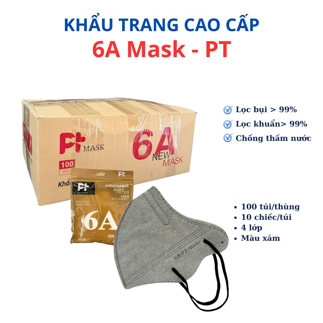 6A màu Xám -  PT Mask
