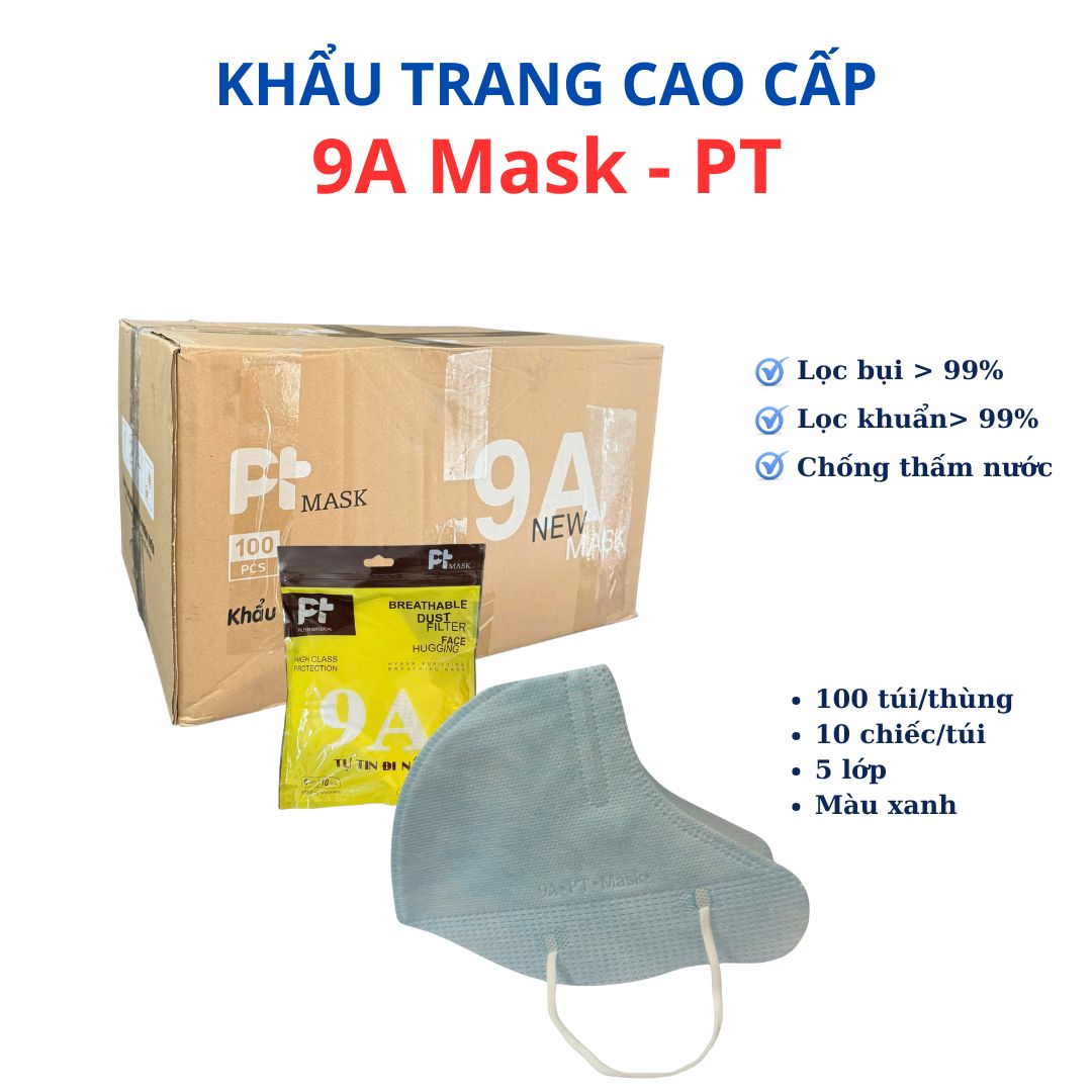9A màu Xanh -  PT Mask