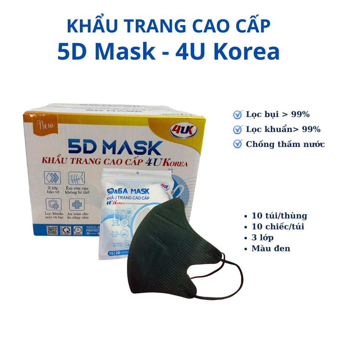KTYT 5D màu Đen - 4U Korea